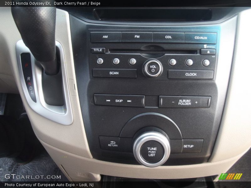 Dark Cherry Pearl / Beige 2011 Honda Odyssey EX