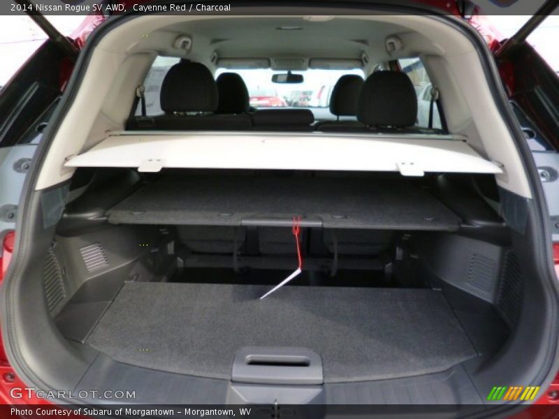 Cayenne Red / Charcoal 2014 Nissan Rogue SV AWD