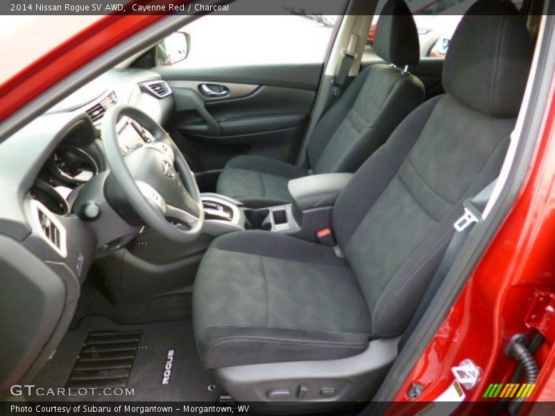 Cayenne Red / Charcoal 2014 Nissan Rogue SV AWD
