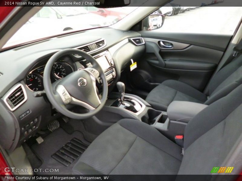 Cayenne Red / Charcoal 2014 Nissan Rogue SV AWD