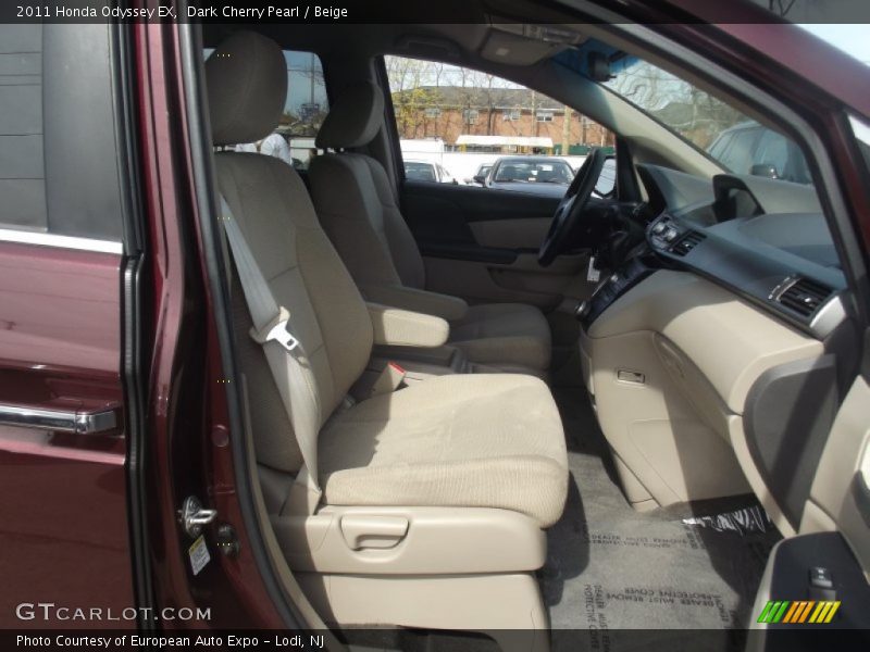 Dark Cherry Pearl / Beige 2011 Honda Odyssey EX