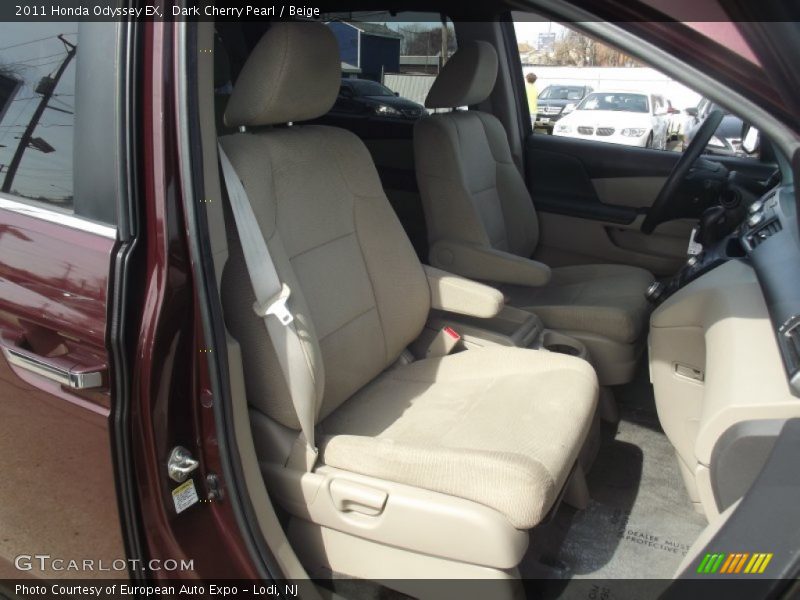 Dark Cherry Pearl / Beige 2011 Honda Odyssey EX