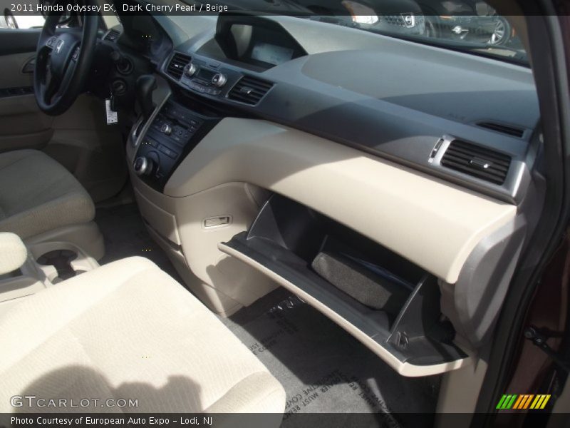 Dark Cherry Pearl / Beige 2011 Honda Odyssey EX