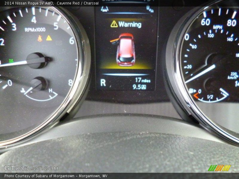 Cayenne Red / Charcoal 2014 Nissan Rogue SV AWD