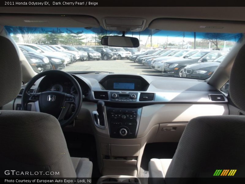 Dark Cherry Pearl / Beige 2011 Honda Odyssey EX