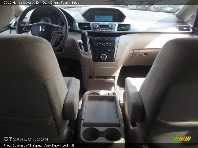 Dark Cherry Pearl / Beige 2011 Honda Odyssey EX