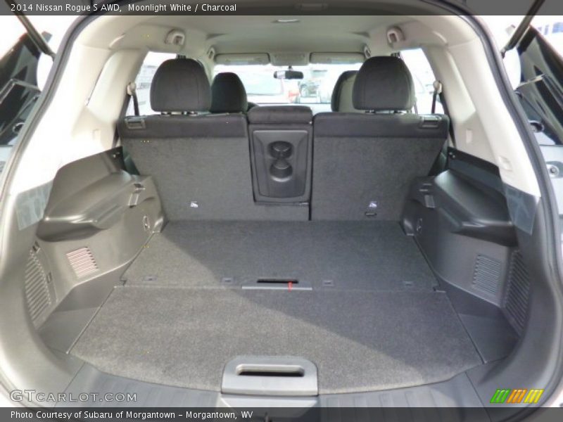 Moonlight White / Charcoal 2014 Nissan Rogue S AWD