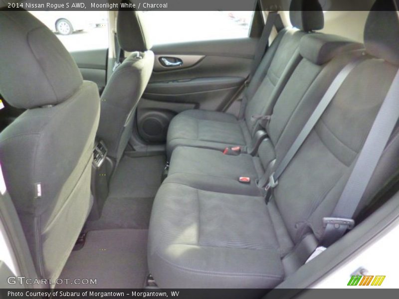 Moonlight White / Charcoal 2014 Nissan Rogue S AWD