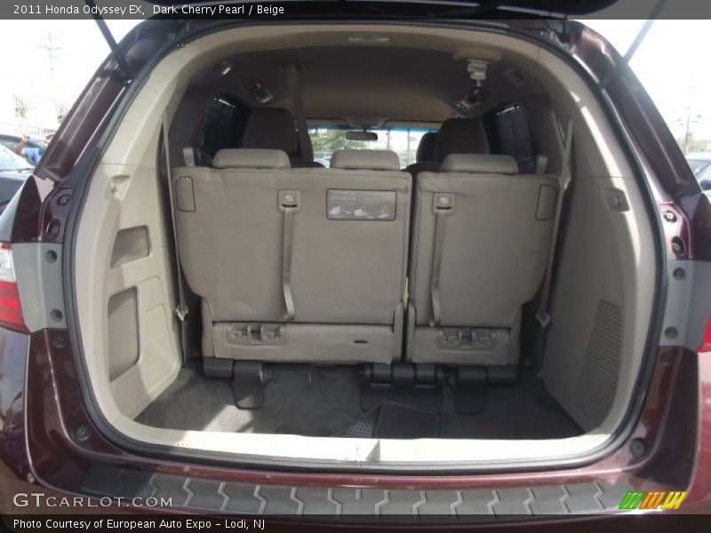 Dark Cherry Pearl / Beige 2011 Honda Odyssey EX