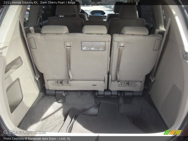 Dark Cherry Pearl / Beige 2011 Honda Odyssey EX