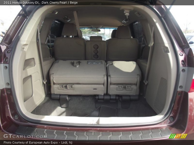 Dark Cherry Pearl / Beige 2011 Honda Odyssey EX