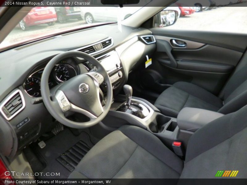 Cayenne Red / Charcoal 2014 Nissan Rogue S