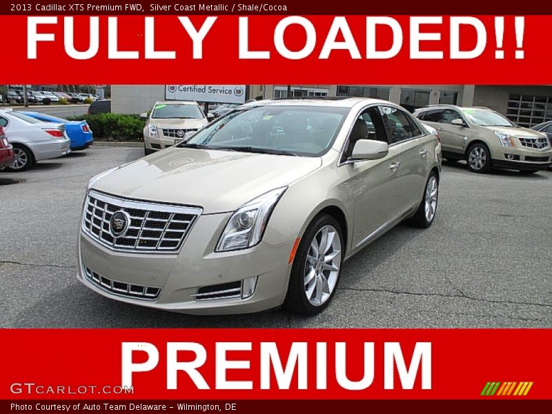 Silver Coast Metallic / Shale/Cocoa 2013 Cadillac XTS Premium FWD