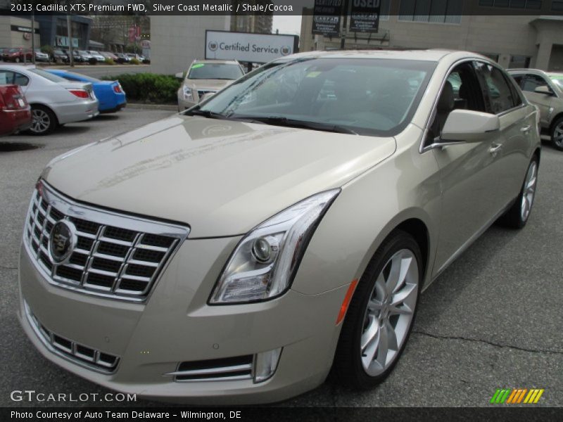 Silver Coast Metallic / Shale/Cocoa 2013 Cadillac XTS Premium FWD