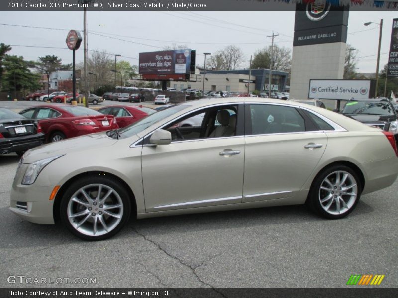Silver Coast Metallic / Shale/Cocoa 2013 Cadillac XTS Premium FWD