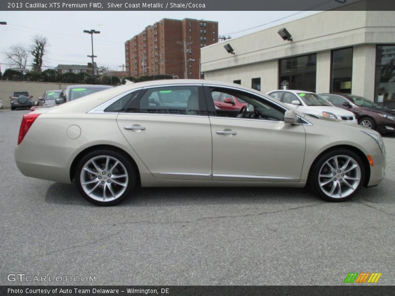 Silver Coast Metallic / Shale/Cocoa 2013 Cadillac XTS Premium FWD
