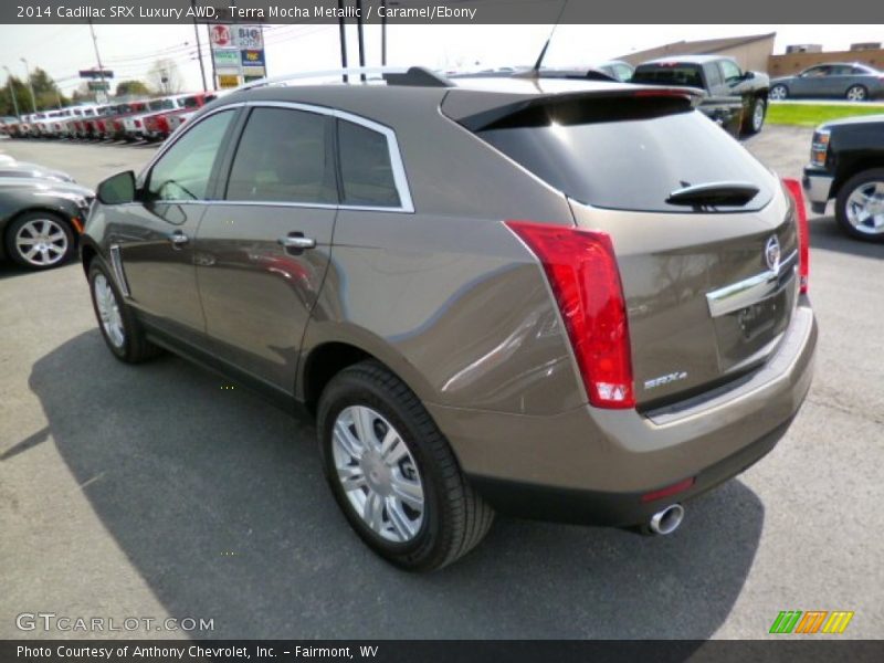 Terra Mocha Metallic / Caramel/Ebony 2014 Cadillac SRX Luxury AWD