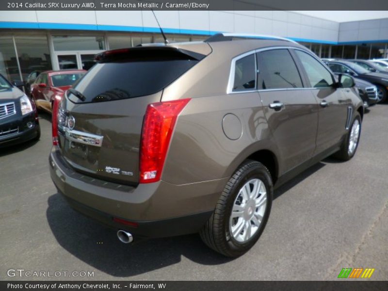 Terra Mocha Metallic / Caramel/Ebony 2014 Cadillac SRX Luxury AWD
