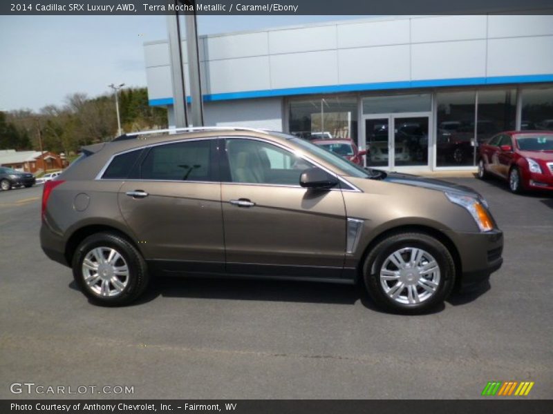 Terra Mocha Metallic / Caramel/Ebony 2014 Cadillac SRX Luxury AWD