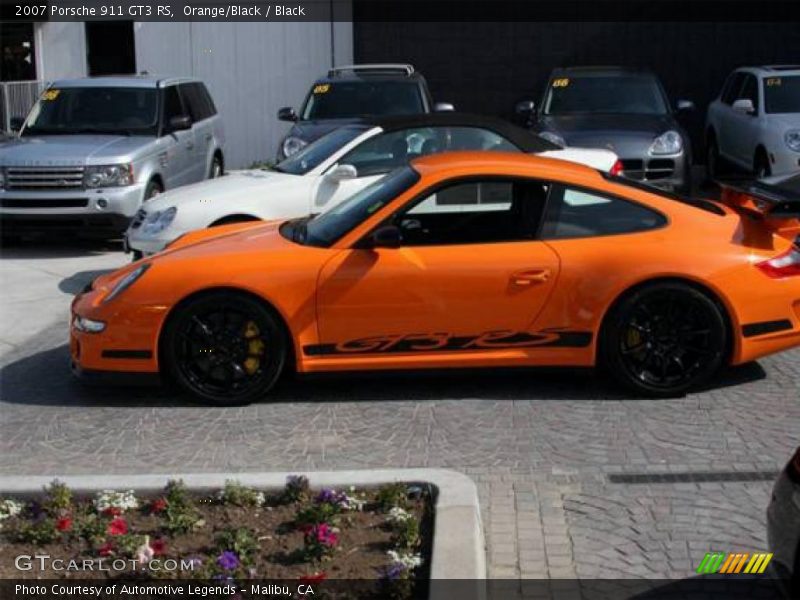 Orange/Black / Black 2007 Porsche 911 GT3 RS