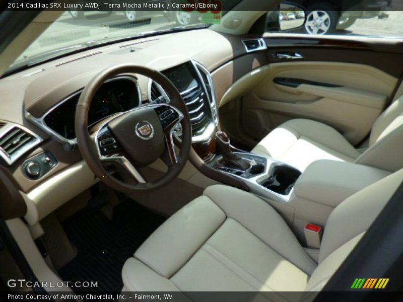 Terra Mocha Metallic / Caramel/Ebony 2014 Cadillac SRX Luxury AWD