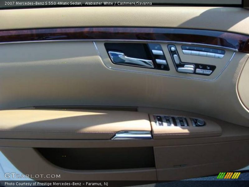Alabaster White / Cashmere/Savanna 2007 Mercedes-Benz S 550 4Matic Sedan