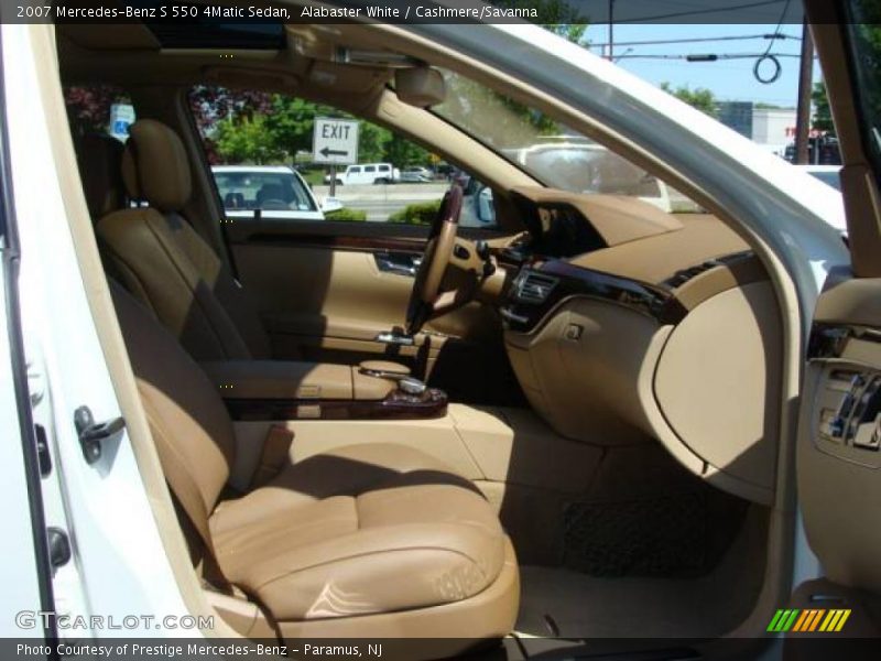 Alabaster White / Cashmere/Savanna 2007 Mercedes-Benz S 550 4Matic Sedan