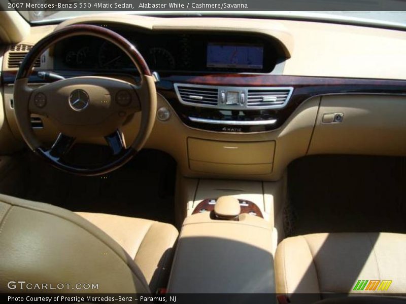 Alabaster White / Cashmere/Savanna 2007 Mercedes-Benz S 550 4Matic Sedan