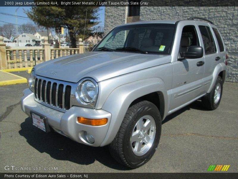 Bright Silver Metallic / Light Taupe/Dark Slate Gray 2003 Jeep Liberty Limited 4x4