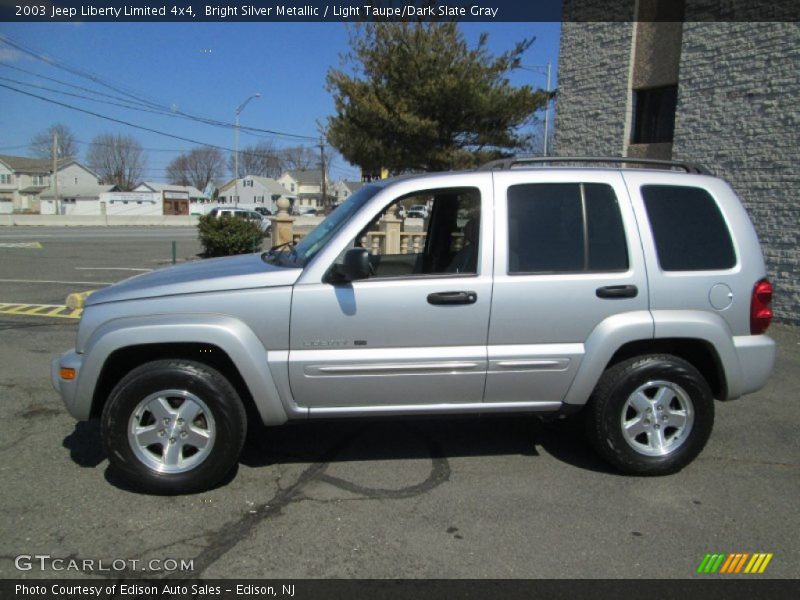 Bright Silver Metallic / Light Taupe/Dark Slate Gray 2003 Jeep Liberty Limited 4x4