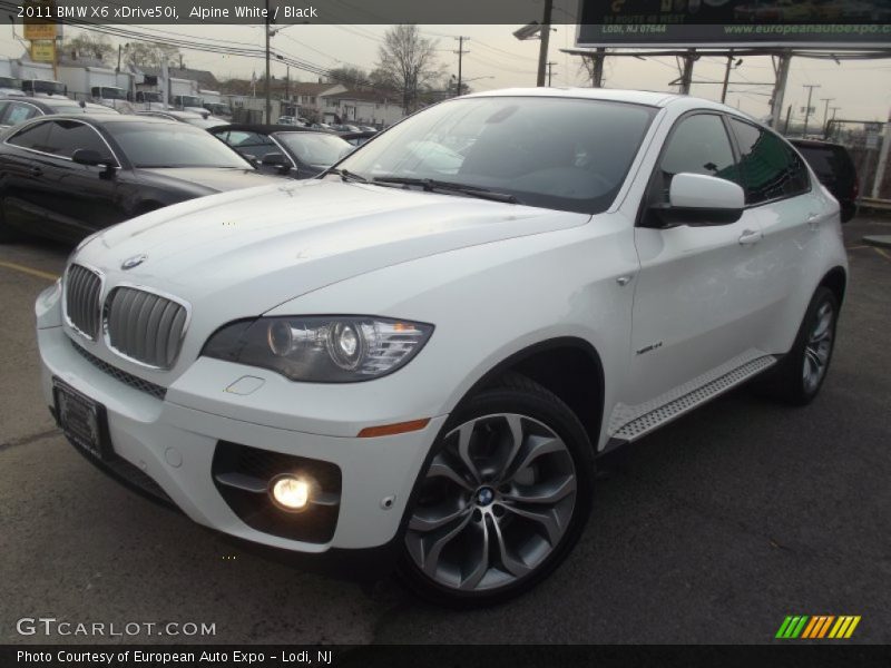 Alpine White / Black 2011 BMW X6 xDrive50i