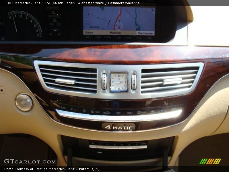Alabaster White / Cashmere/Savanna 2007 Mercedes-Benz S 550 4Matic Sedan