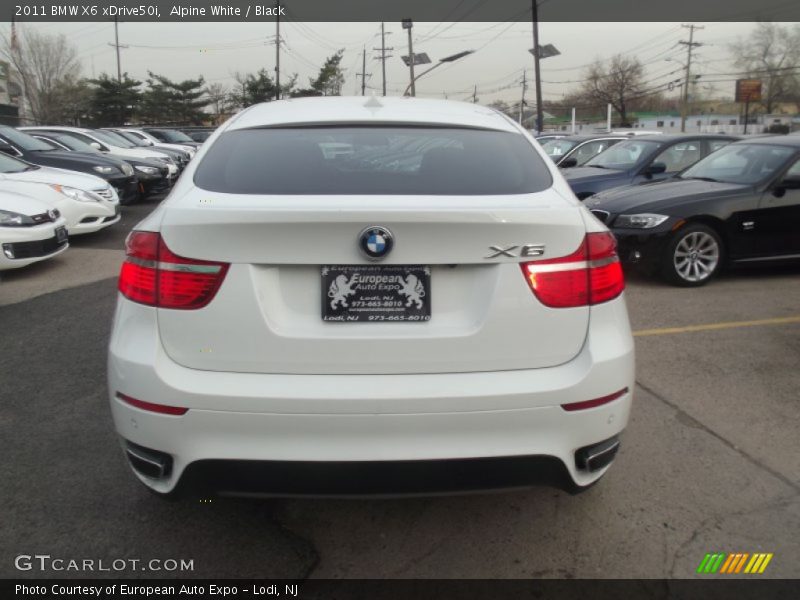 Alpine White / Black 2011 BMW X6 xDrive50i