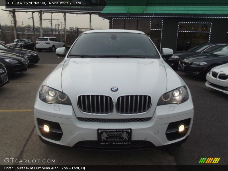 Alpine White / Black 2011 BMW X6 xDrive50i