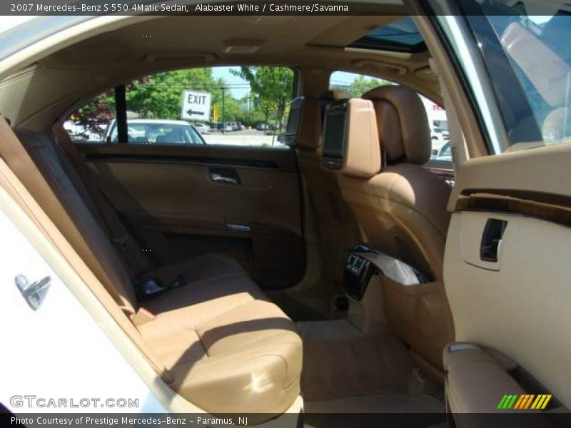 Alabaster White / Cashmere/Savanna 2007 Mercedes-Benz S 550 4Matic Sedan