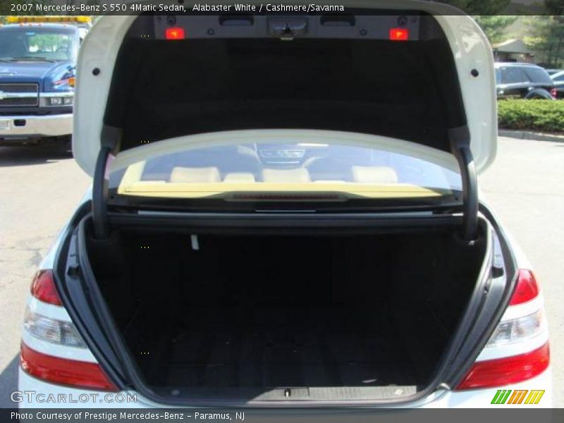 Alabaster White / Cashmere/Savanna 2007 Mercedes-Benz S 550 4Matic Sedan
