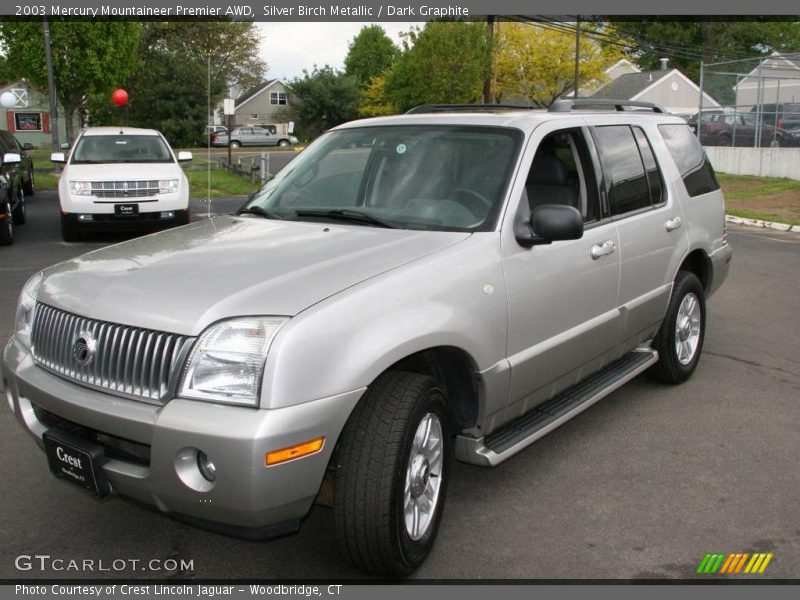 Silver Birch Metallic / Dark Graphite 2003 Mercury Mountaineer Premier AWD