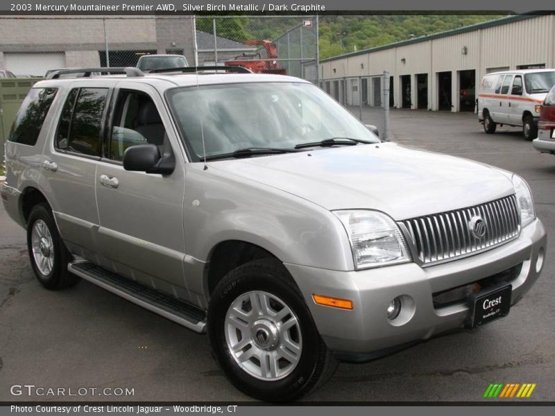 Silver Birch Metallic / Dark Graphite 2003 Mercury Mountaineer Premier AWD