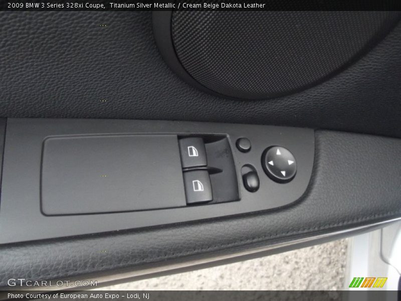 Titanium Silver Metallic / Cream Beige Dakota Leather 2009 BMW 3 Series 328xi Coupe