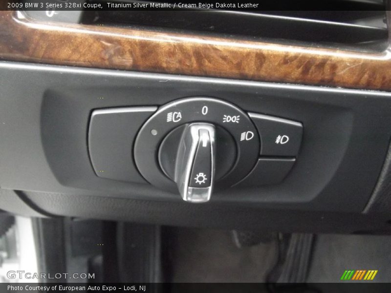 Titanium Silver Metallic / Cream Beige Dakota Leather 2009 BMW 3 Series 328xi Coupe