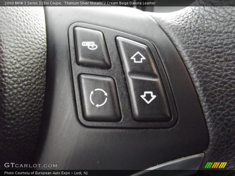 Titanium Silver Metallic / Cream Beige Dakota Leather 2009 BMW 3 Series 328xi Coupe