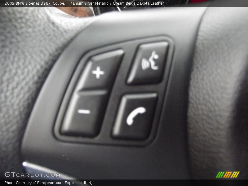 Titanium Silver Metallic / Cream Beige Dakota Leather 2009 BMW 3 Series 328xi Coupe