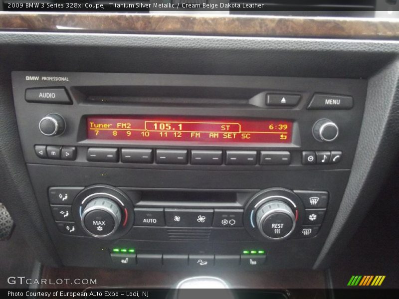 Titanium Silver Metallic / Cream Beige Dakota Leather 2009 BMW 3 Series 328xi Coupe
