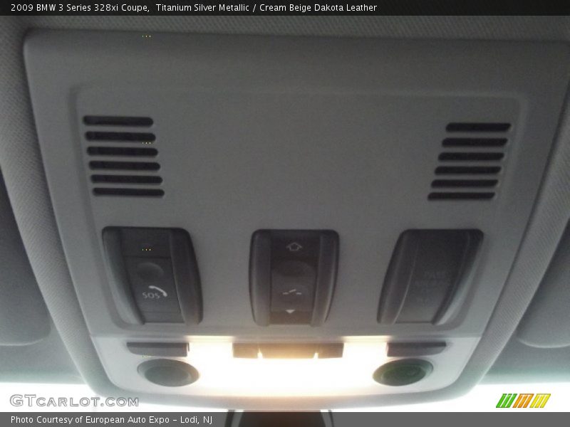 Titanium Silver Metallic / Cream Beige Dakota Leather 2009 BMW 3 Series 328xi Coupe