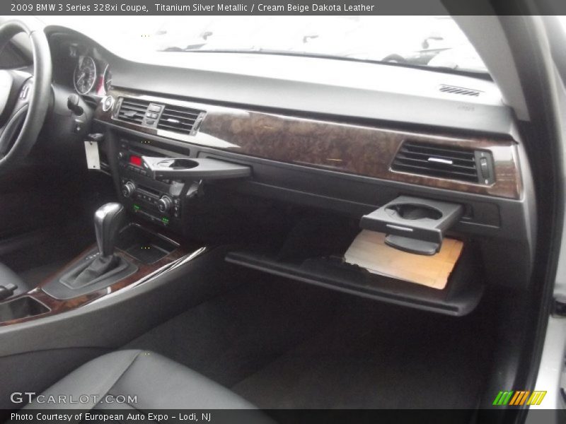 Titanium Silver Metallic / Cream Beige Dakota Leather 2009 BMW 3 Series 328xi Coupe
