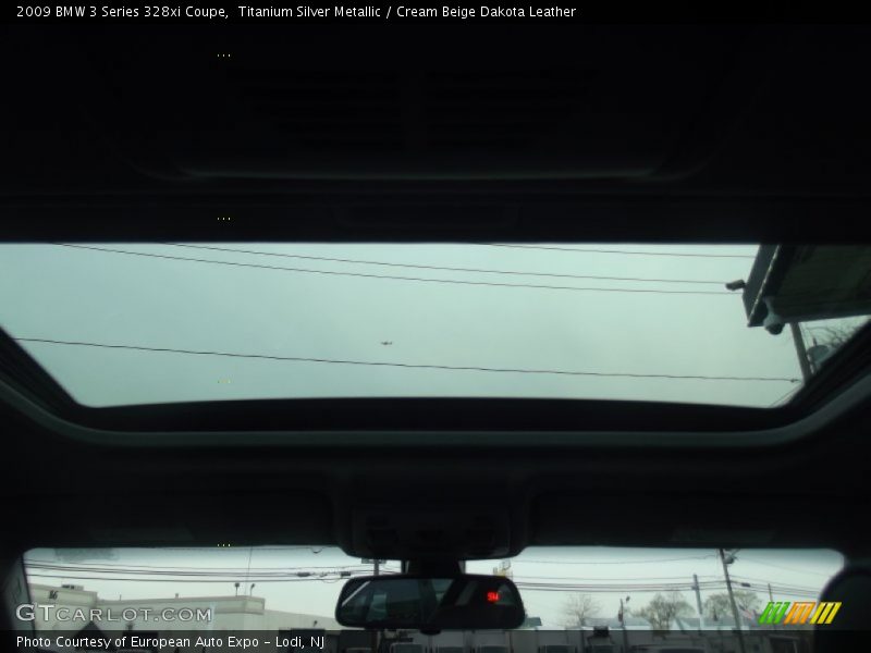 Titanium Silver Metallic / Cream Beige Dakota Leather 2009 BMW 3 Series 328xi Coupe