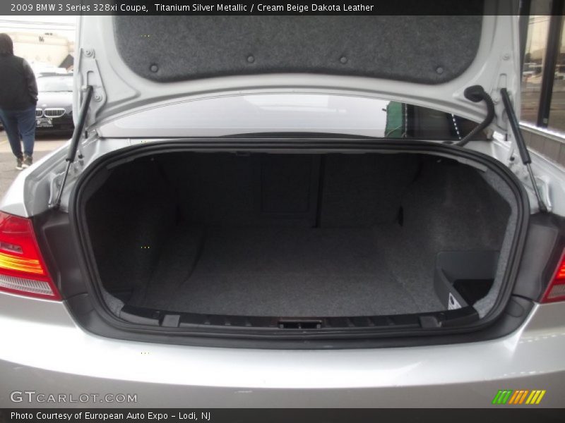 Titanium Silver Metallic / Cream Beige Dakota Leather 2009 BMW 3 Series 328xi Coupe