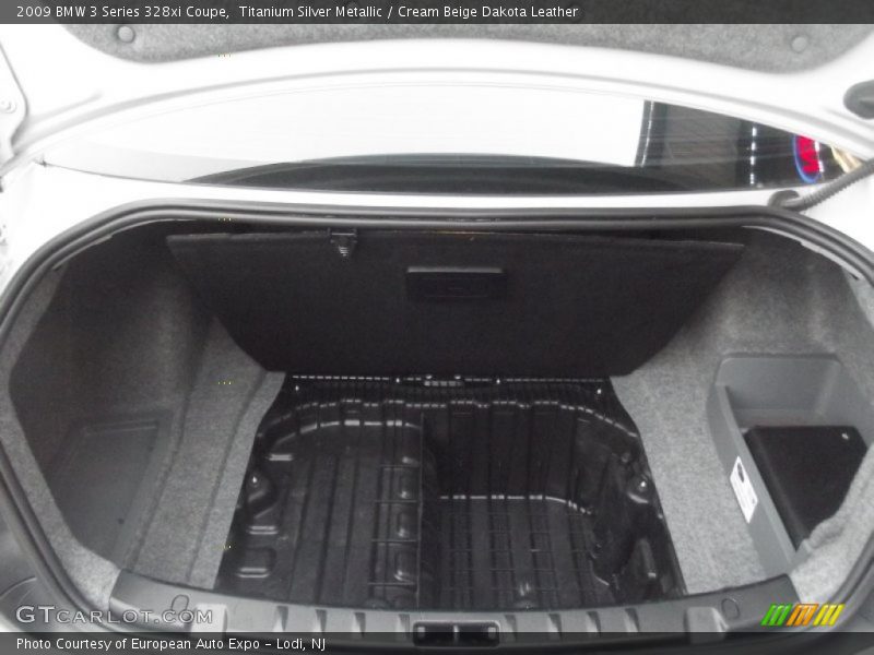 Titanium Silver Metallic / Cream Beige Dakota Leather 2009 BMW 3 Series 328xi Coupe