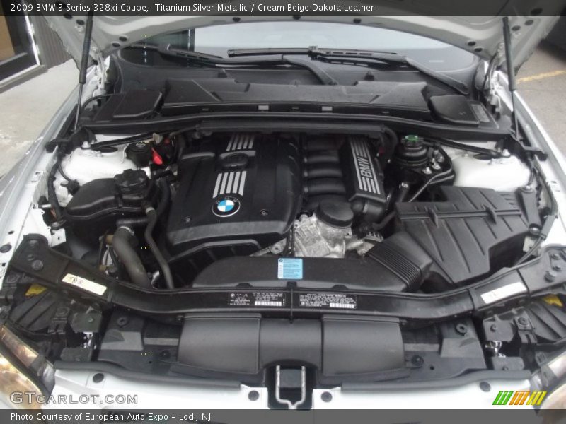 Titanium Silver Metallic / Cream Beige Dakota Leather 2009 BMW 3 Series 328xi Coupe