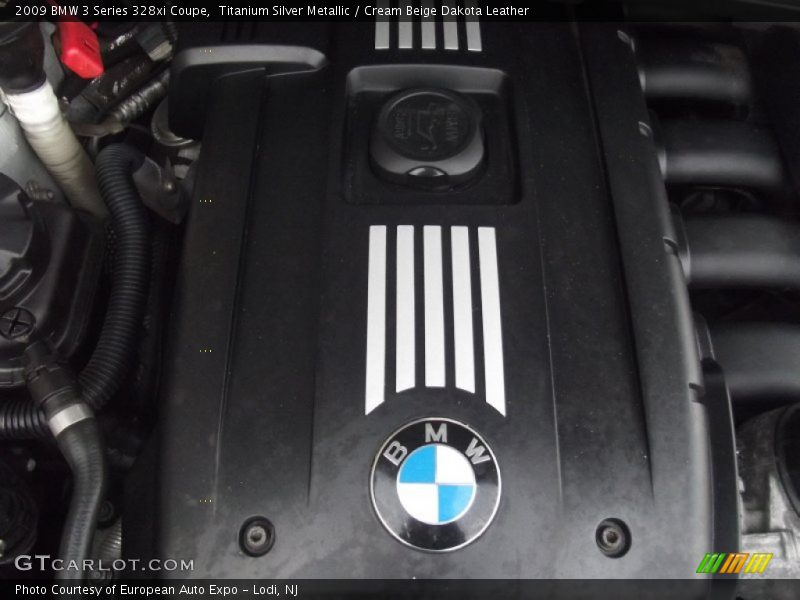 Titanium Silver Metallic / Cream Beige Dakota Leather 2009 BMW 3 Series 328xi Coupe